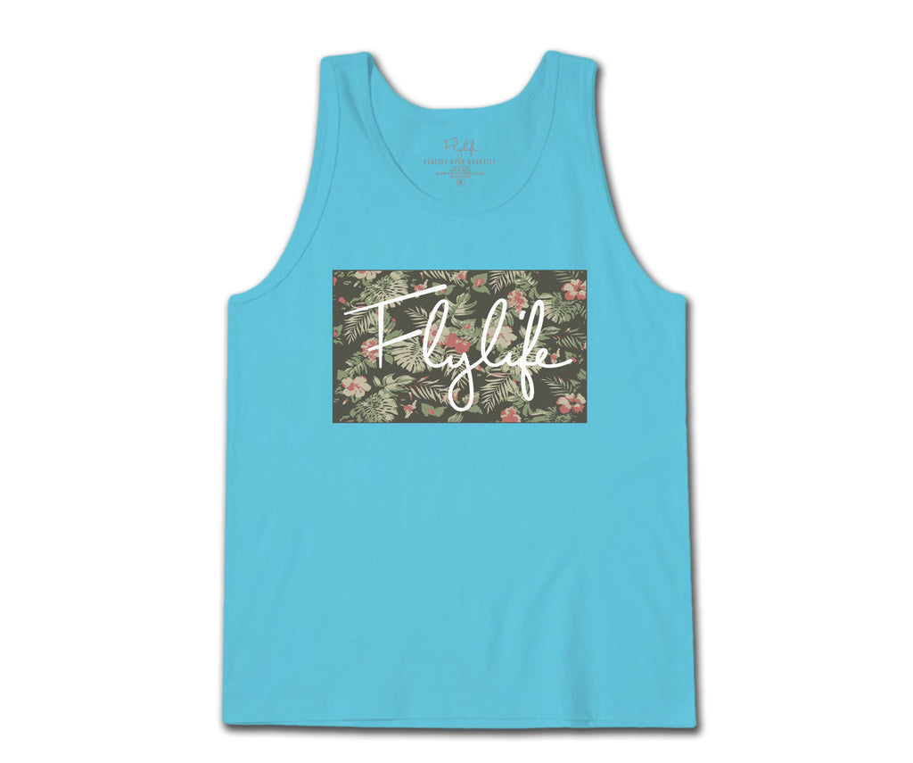 Tropical Sig Tank Tahiti Blue