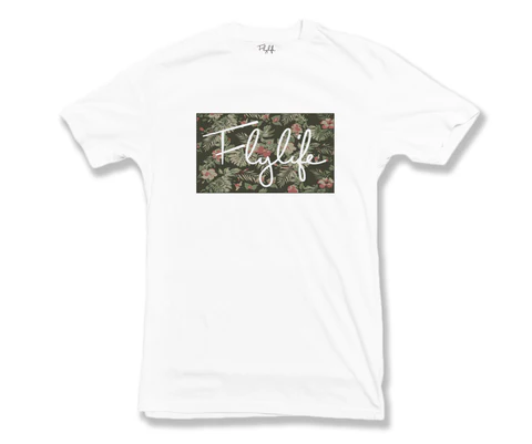 Tropical Signature Tee White