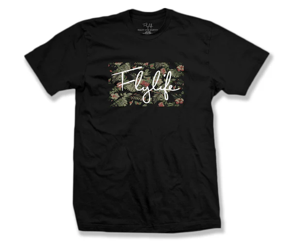 Tropical Signature Tee Black