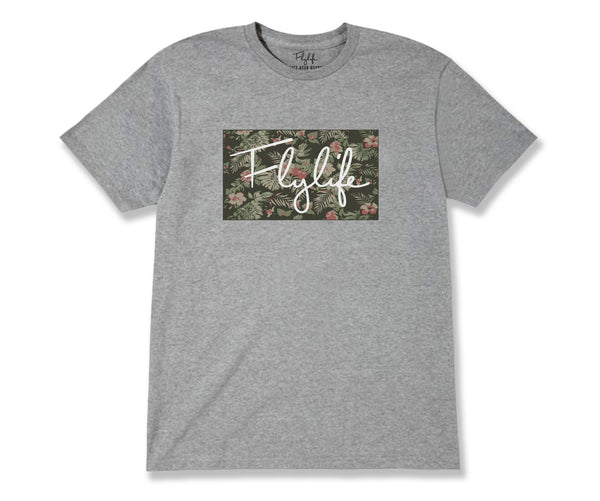 Tropical Signature Tee Heather Grey